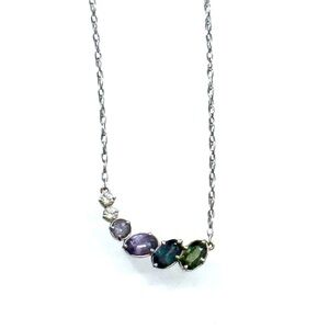 Melanie Casey Dawn to Dusk Necklace | 14k White Gold | Retired | Rare